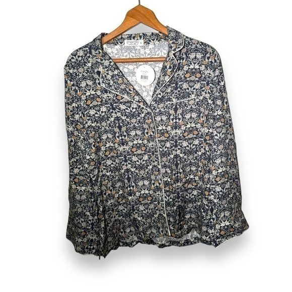 NWT GINGERLILY PJ TOP  DITSY FLORAL M - Picture 2 of 7